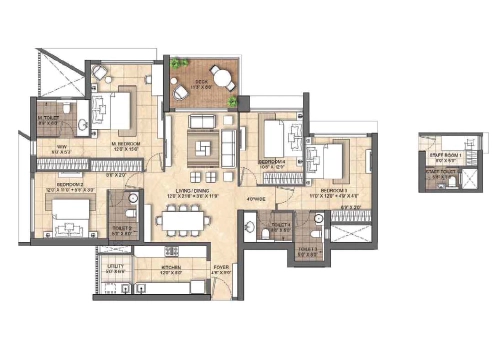 Ajmera Manhattan Bhakti Park Floor Plan